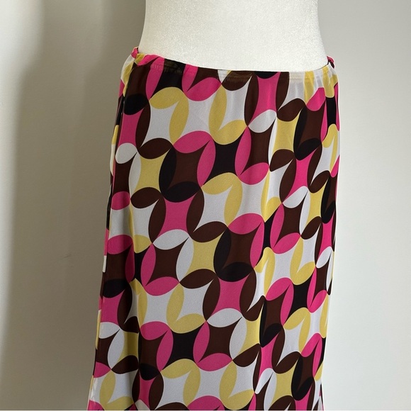 Y2K CATO Retro Geometric Print Midi Skirt – Vacation & Festival Outfit - Picture 6 of 6